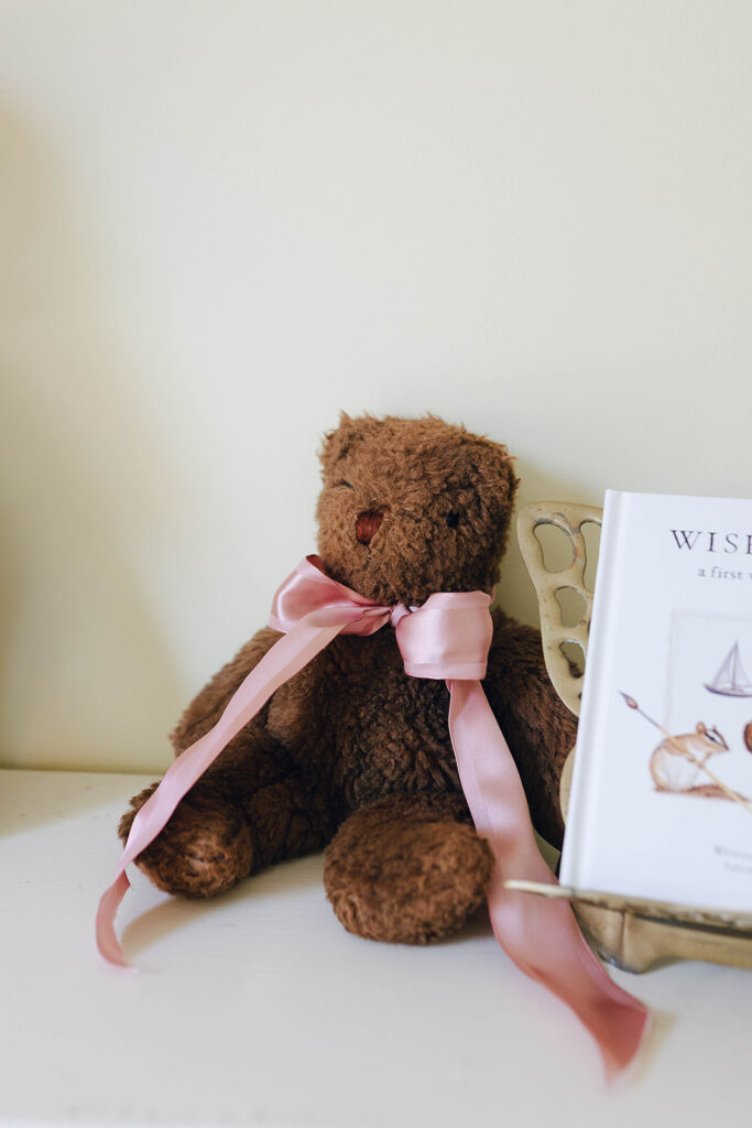 nursery details at newborn session in wilmington north carolina